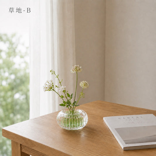 路邊野花小花器-B草地色